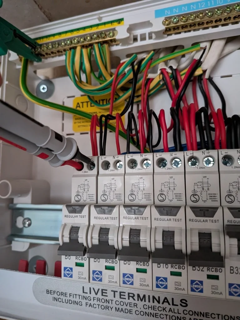 Electrical inspection and EICR work